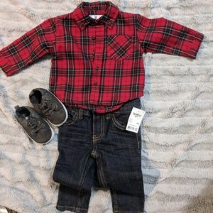 Holiday Baby Boy Outfit 6-9 month
